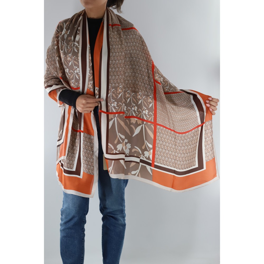 Abstract print scarf